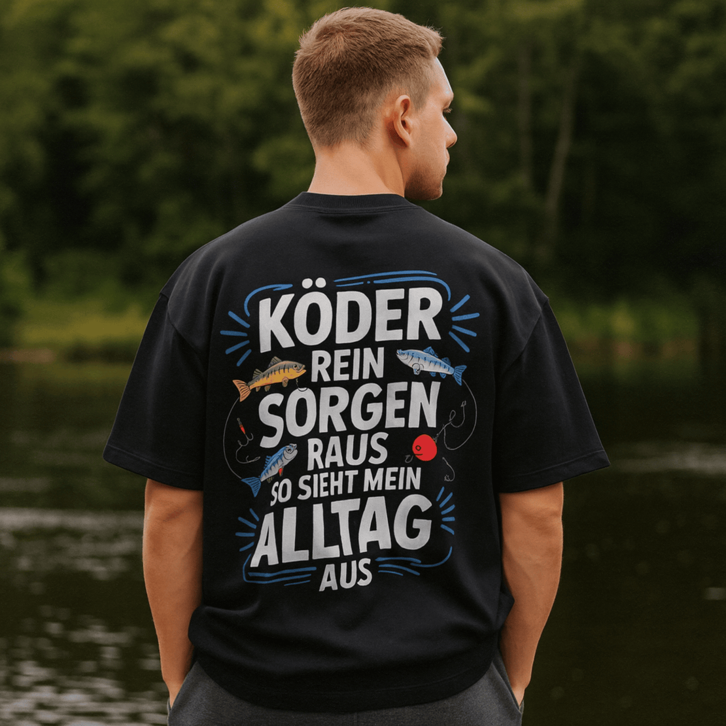 Oversize Shirt Köder rein Sorgen raus