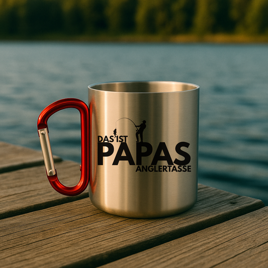 Karabinertasse Das ist Papas Anglertasse