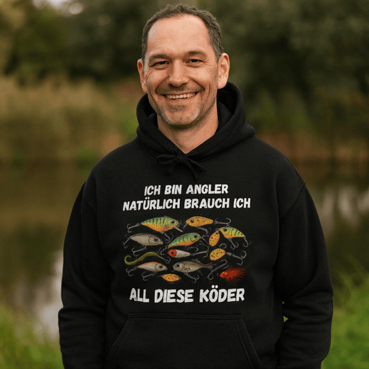 Hoodie Ich bin Angler
