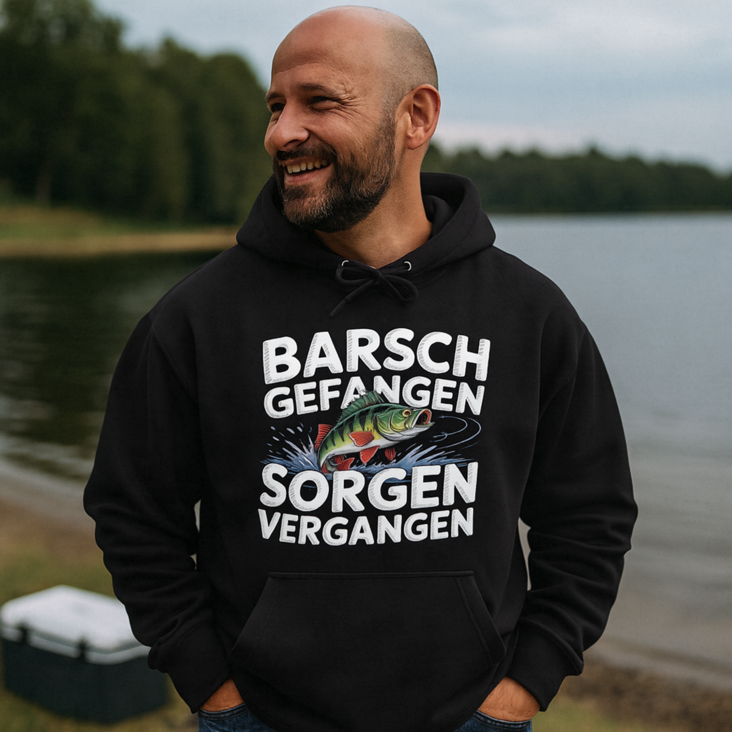 Hoodie Barsch gefangen