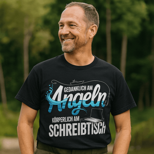 T-Shirt Gedanklich am Angeln