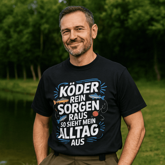 T-Shirt Köder rein Sorgen raus
