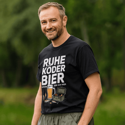 T-Shirt Ruhe Köder Bier