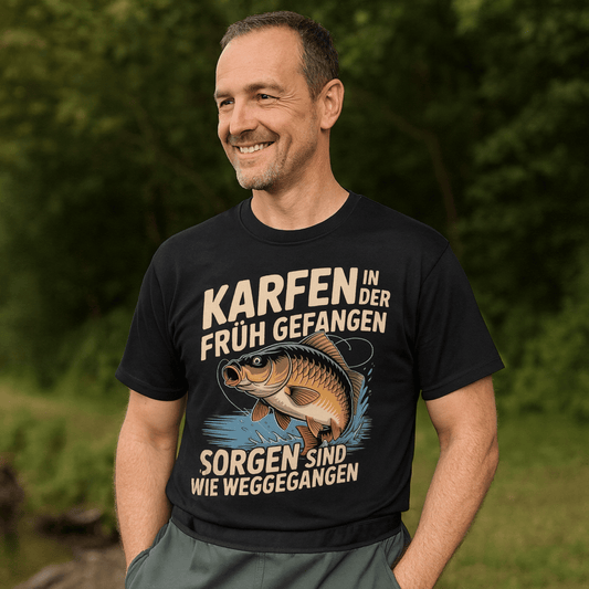 T-Shirt Karpfen in der Früh gefangen