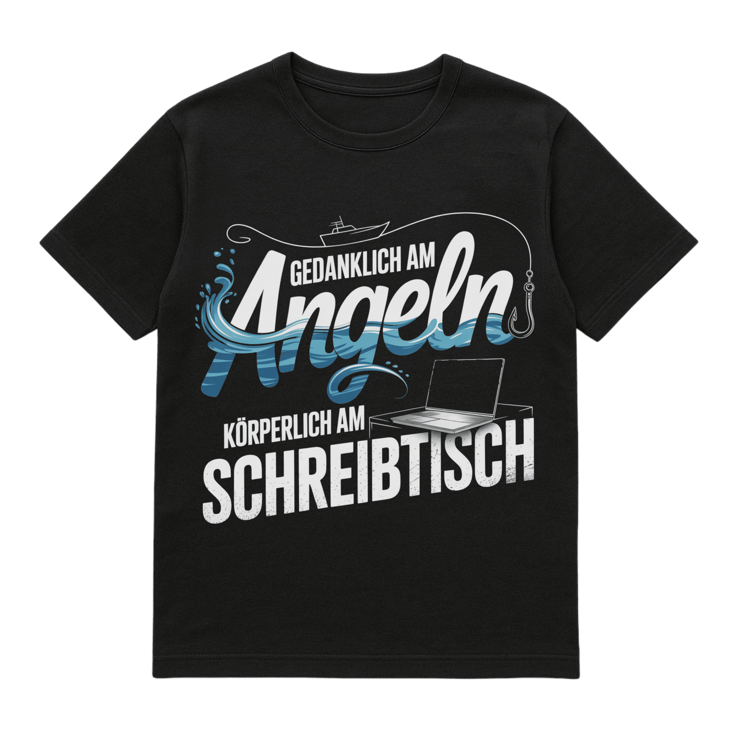 T-Shirt Gedanklich am Angeln