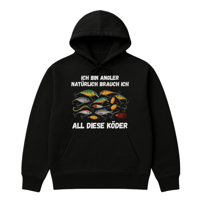 Hoodie Ich bin Angler