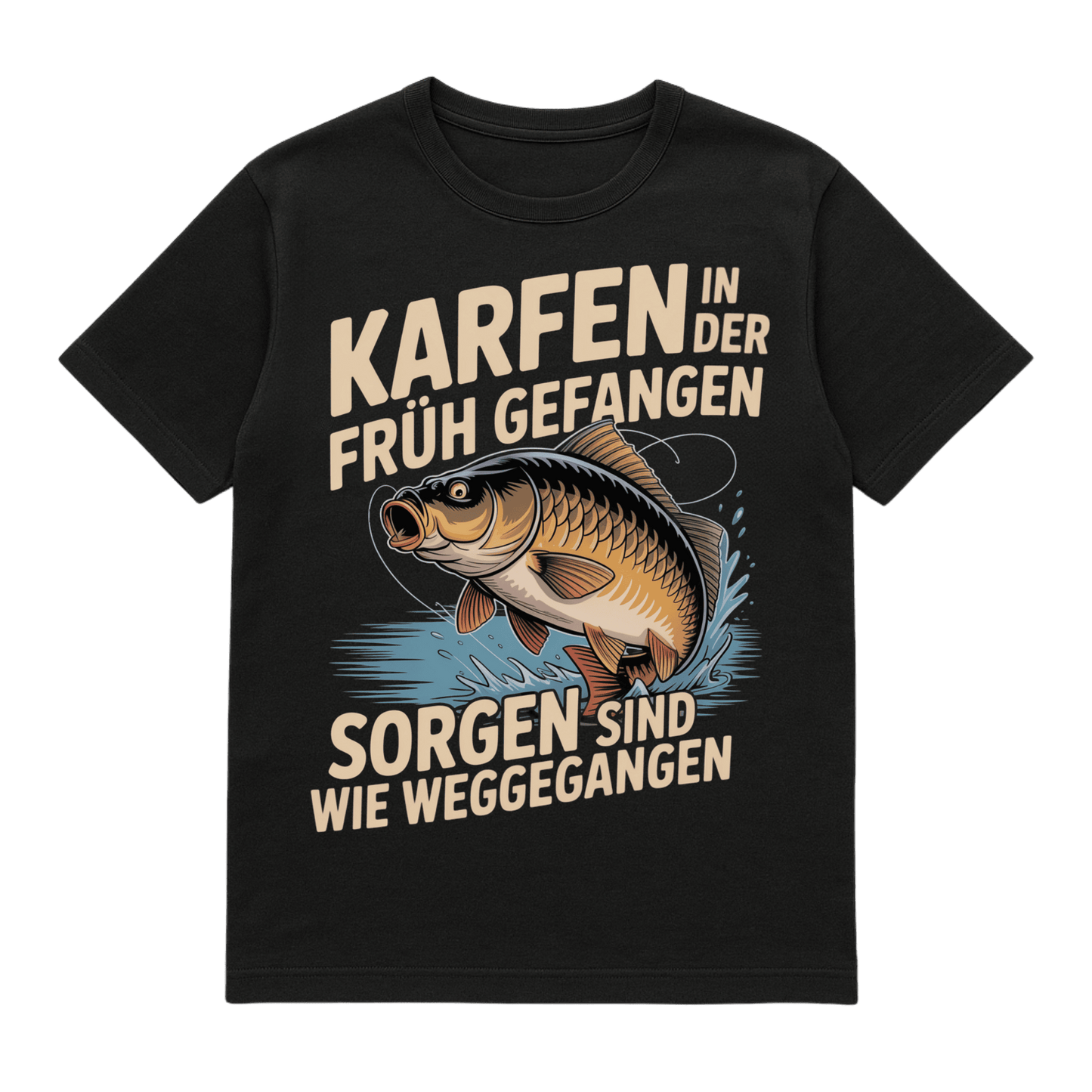 T-Shirt Karpfen in der Früh gefangen