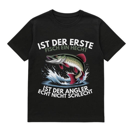 T-Shirt Ist der erste Fisch ein Hecht