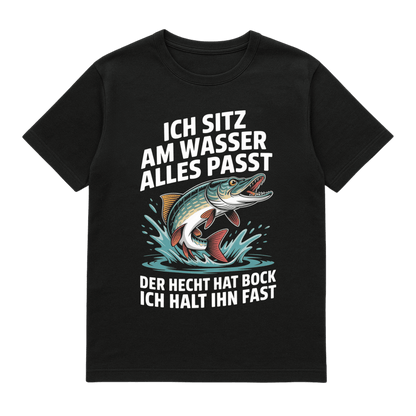 T-Shirt Ich sitz am Wasser Alles passt